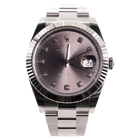 rolex oyster steel white gold